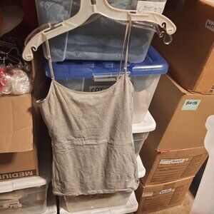 NEW ! Love Peace Hope Women Camisole Top Gray Size M